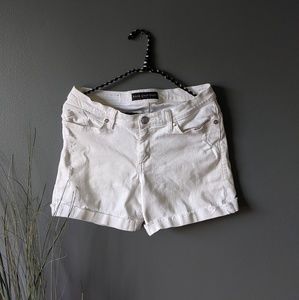 Rock & Republic White Stretch Denim Shorts